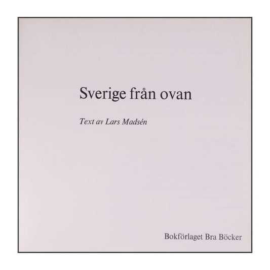 Lars Madsen: Sverige Från Ovan