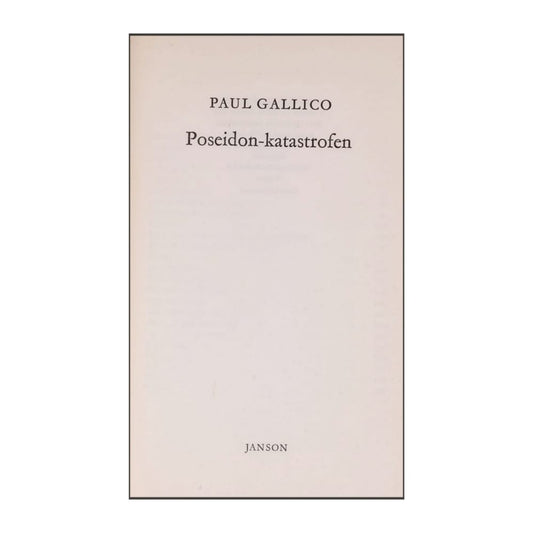 Paul Gallico: Poseidon-Katastrofen