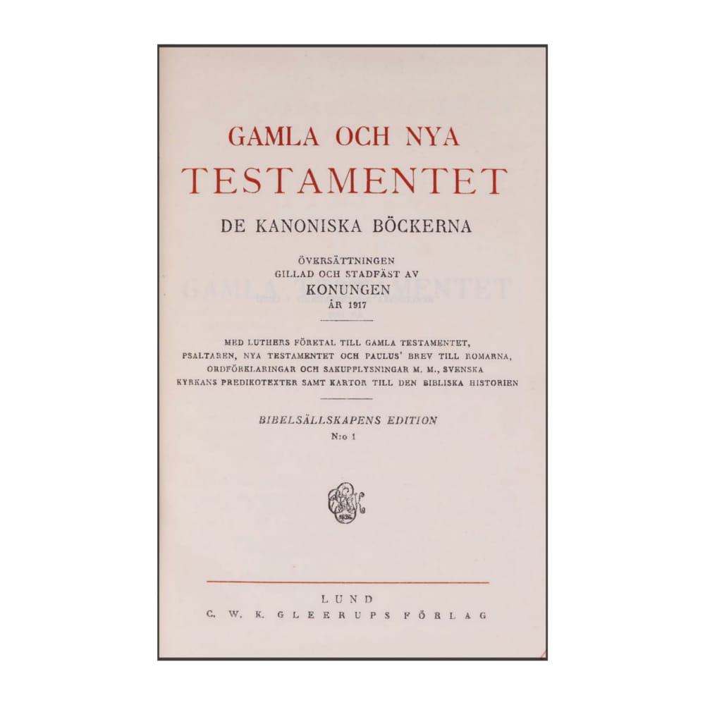 Gamla Och Nya Testamentet