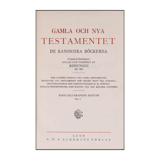 Gamla Och Nya Testamentet