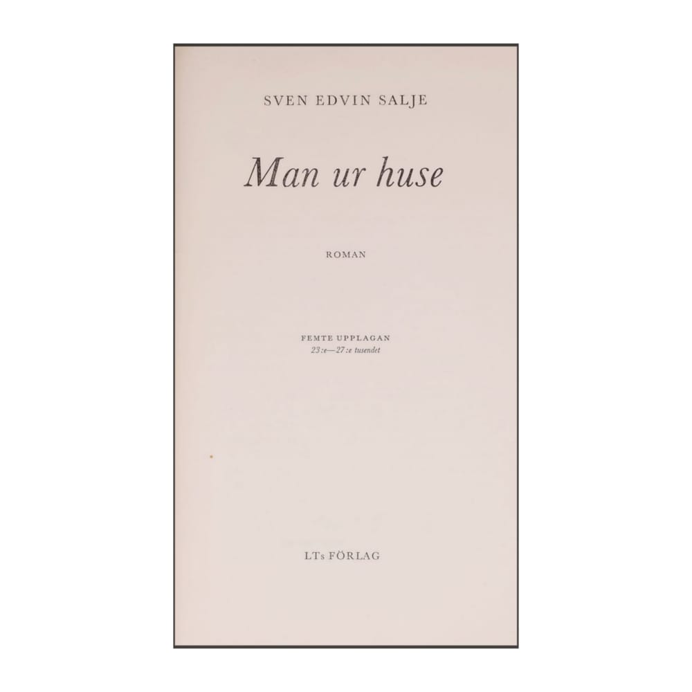 Sven Edvin Salje: Man Ur Huse