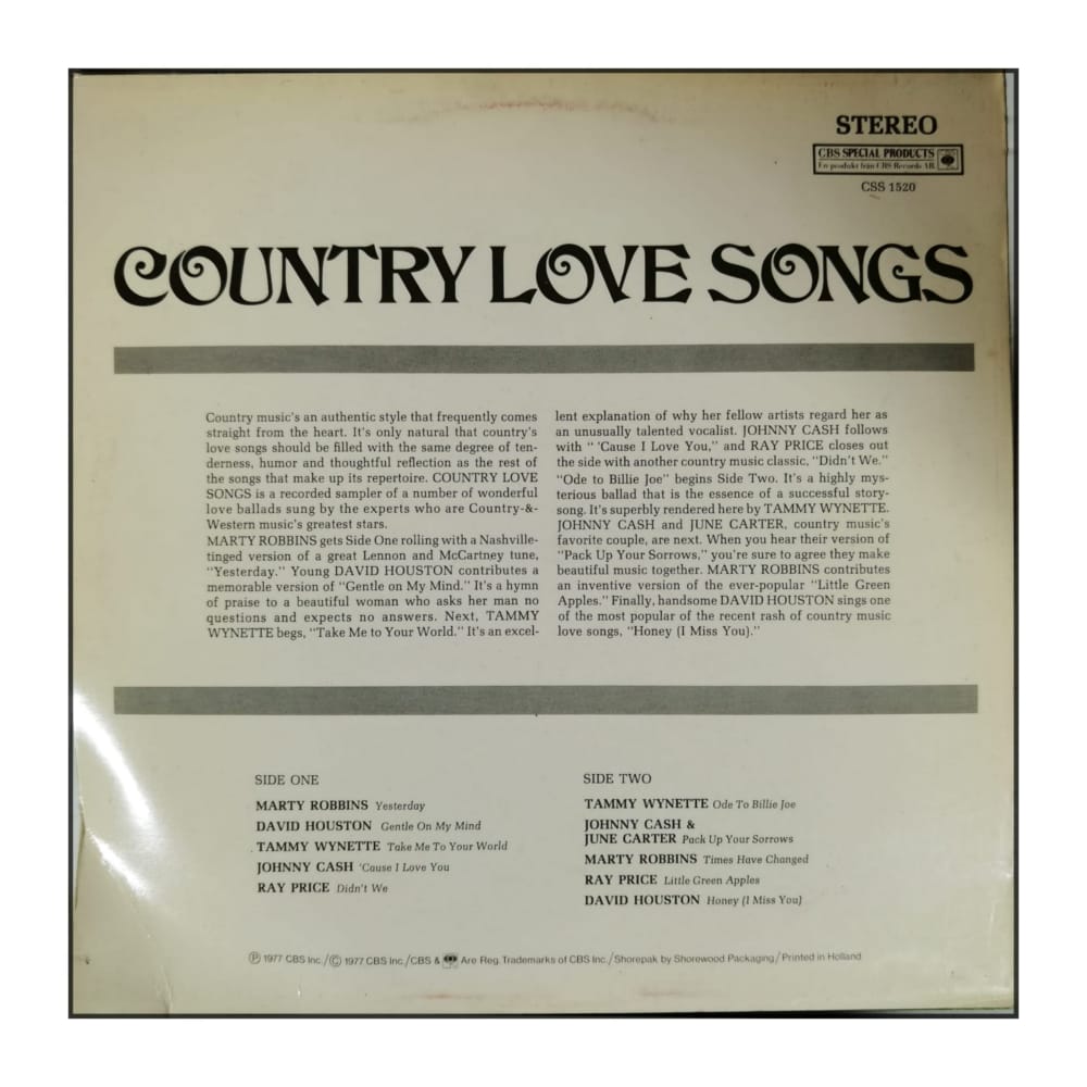 Country Love Songs