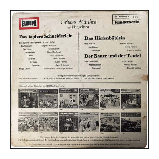 Gebrüder Grimm: Das Tapfere Schneiderlein
