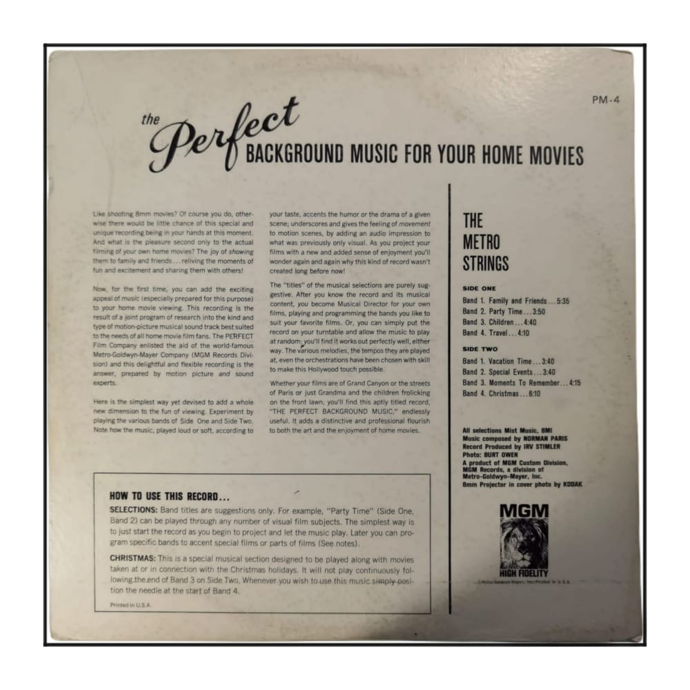 The Metro Strings: The Perfect Background Music For Your Home Movies