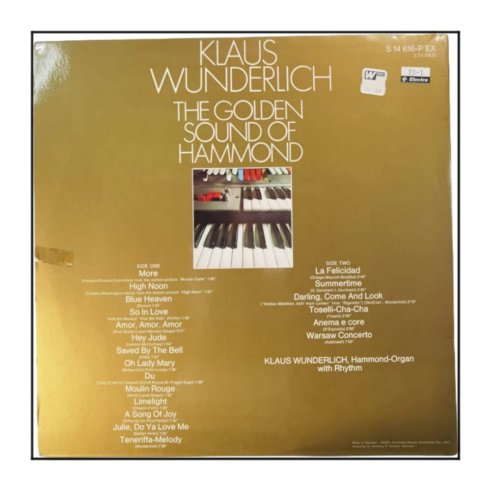 Klaus Wunderlich: The Golden Sound Of Hammond