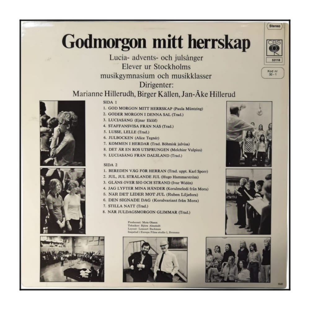 Stockholms Musikgymnasium: Godmorgon Mitt Herrskap
