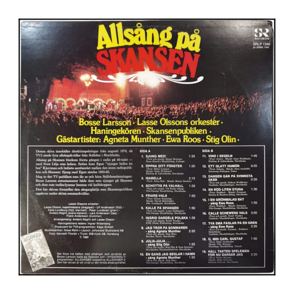 Bosse Larsson: Allsång På Skansen