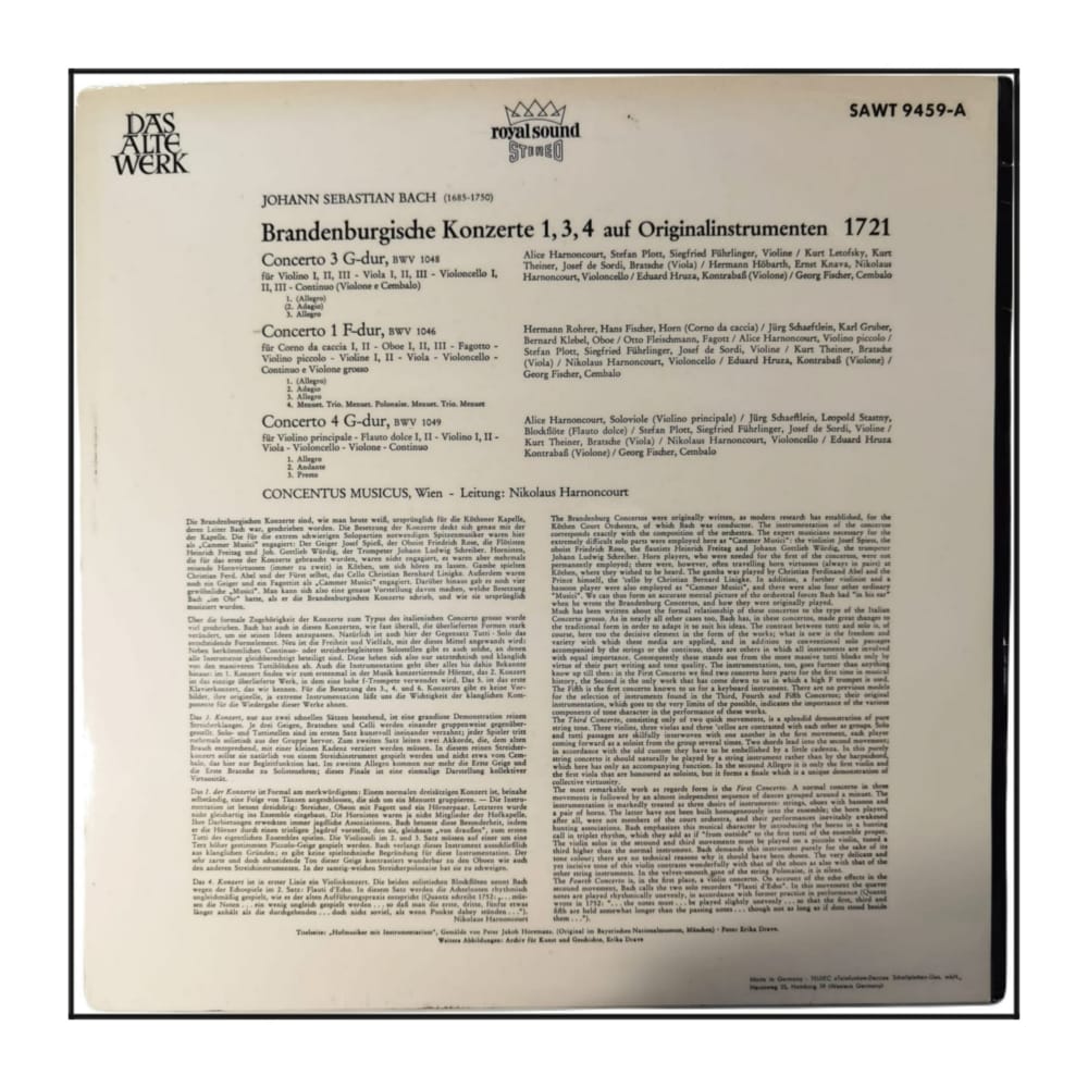 Johann Sebastian Bach: Brandenburgische Konzerte 1.3.4