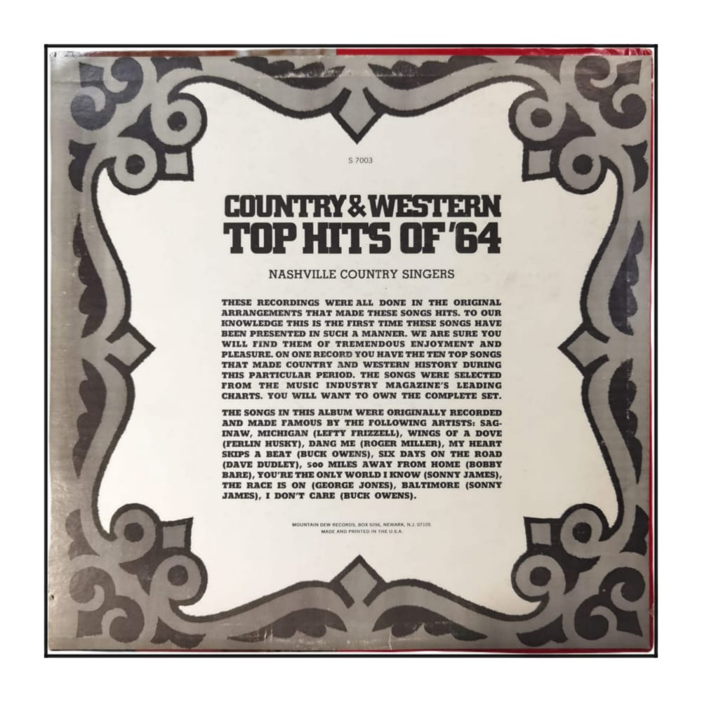 Country & Western Top Hits Of 1964