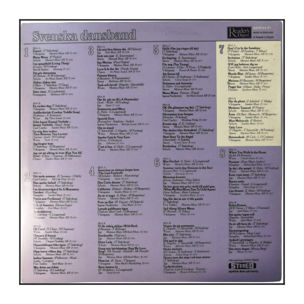 Svenska Dansband 7