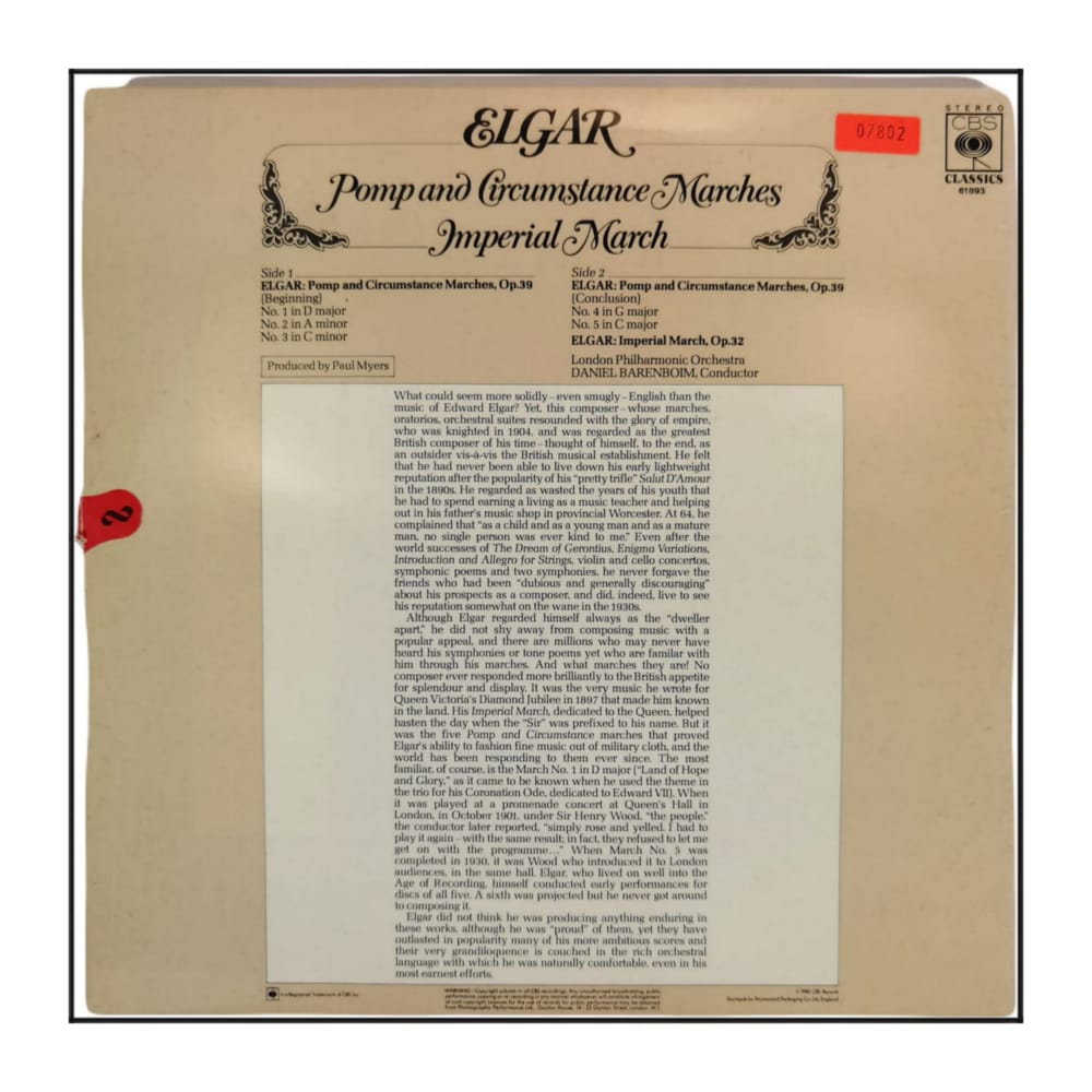 Daniel Barenboim: Pomp And Circumstance Marches - Imperial March