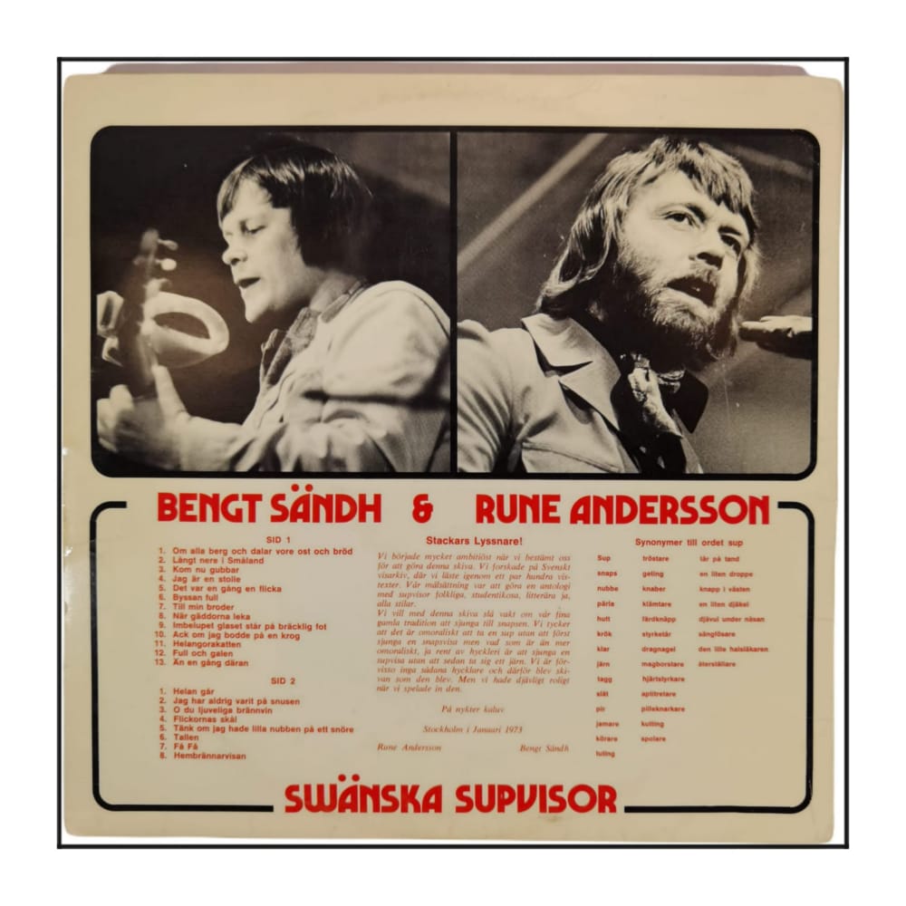 Bengt Sändh & Rune Andersson: Swänska Supvisor