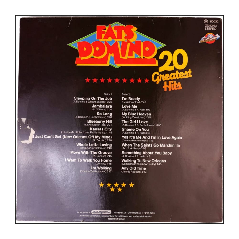 Fats Domino: 20 Greatest Hits