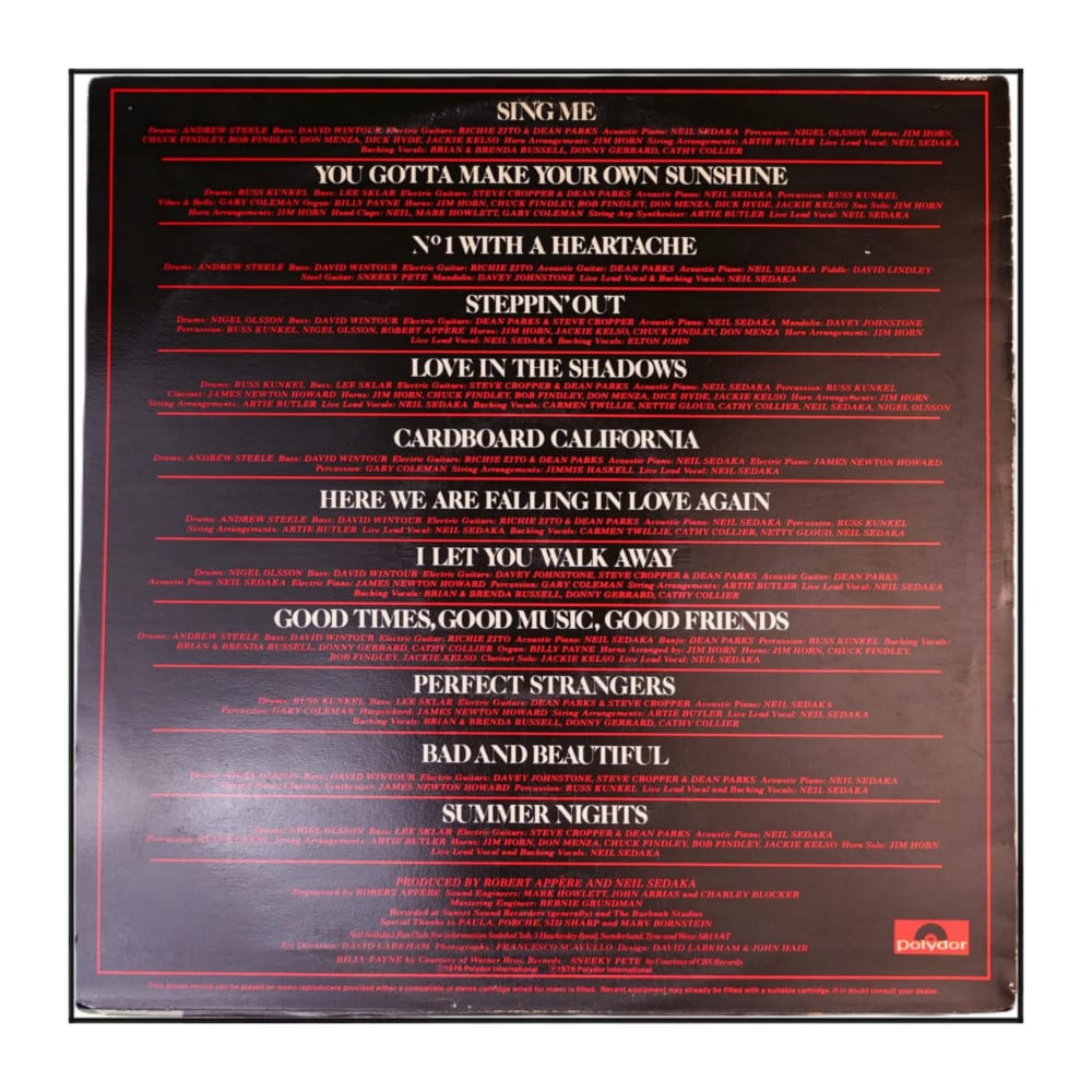 Neil Sedaka: Steppin' Out