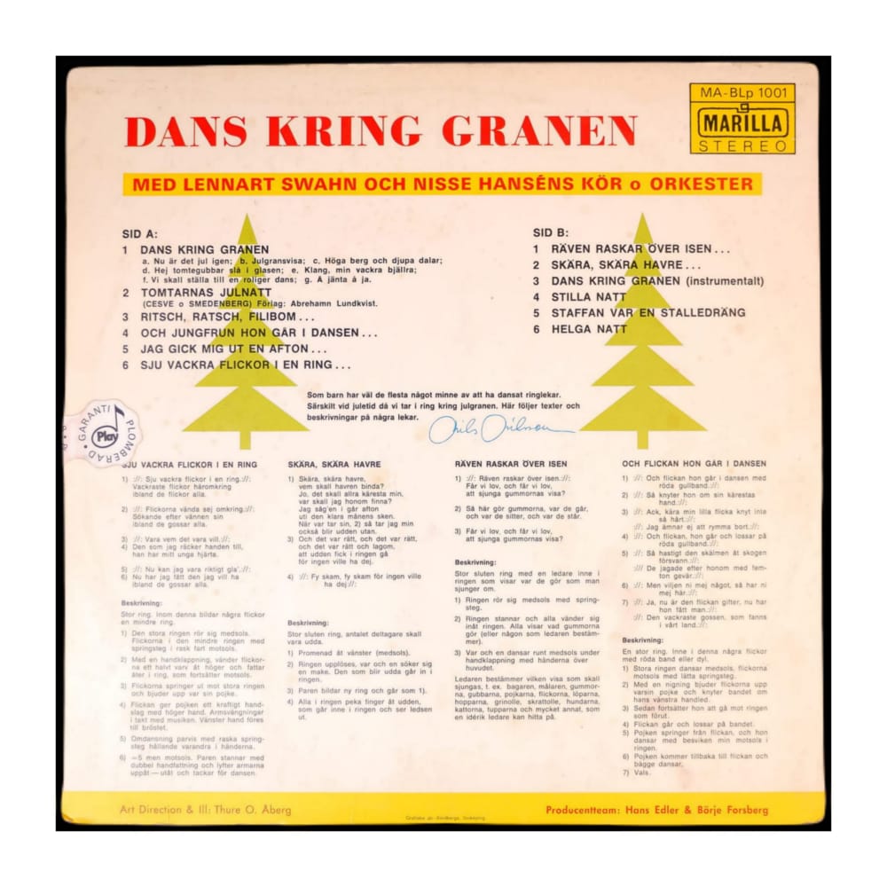 Lennart Swahn & Nisse Hanséns Kör & Orkester: Dans Kring Granen