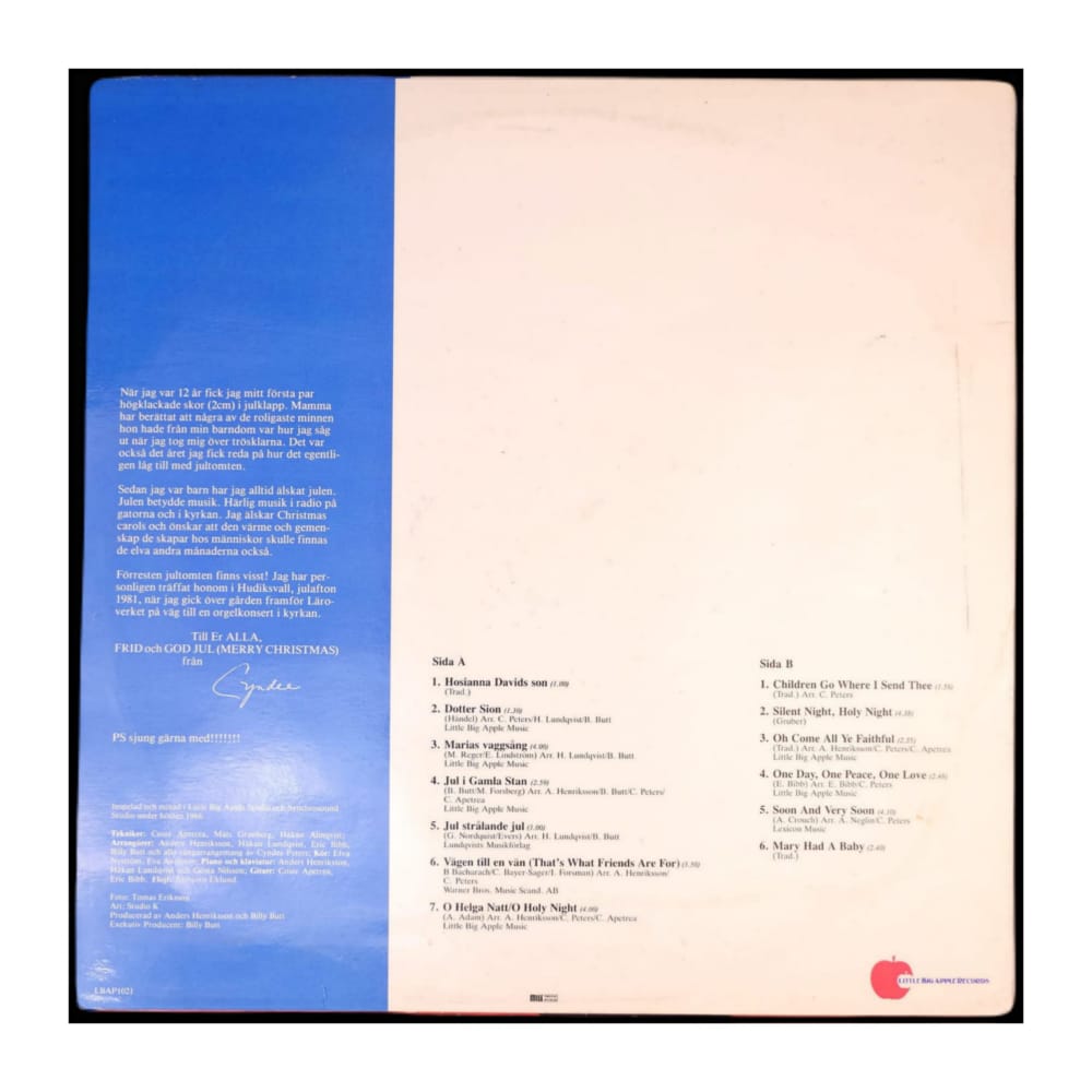 Cyndee Peters: En Julhälsning Från Cyndee