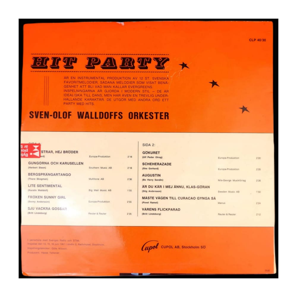 Sven-Olof Walldoffs Orkester: Hit Party
