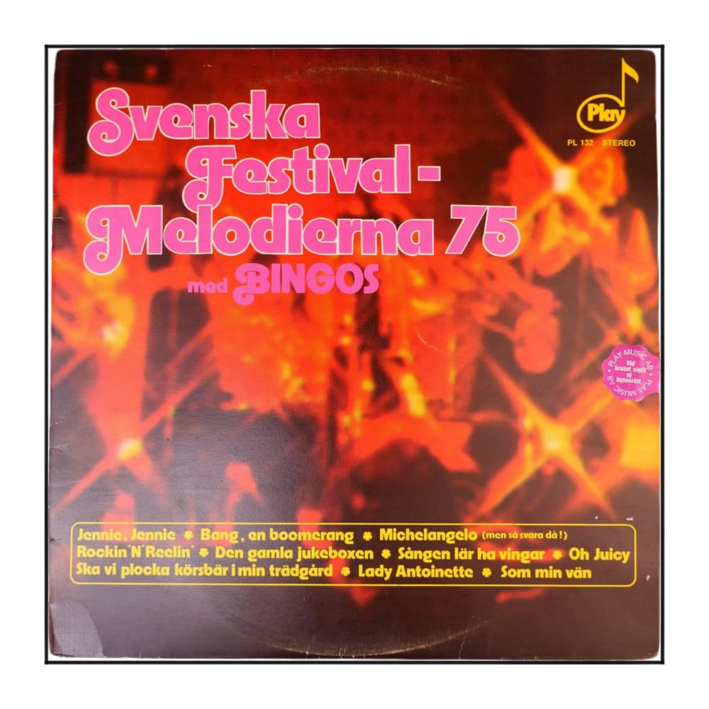 Bingos: Svenska Festival-Melodierna 75