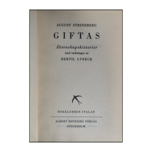 August Strindberg: Giftas