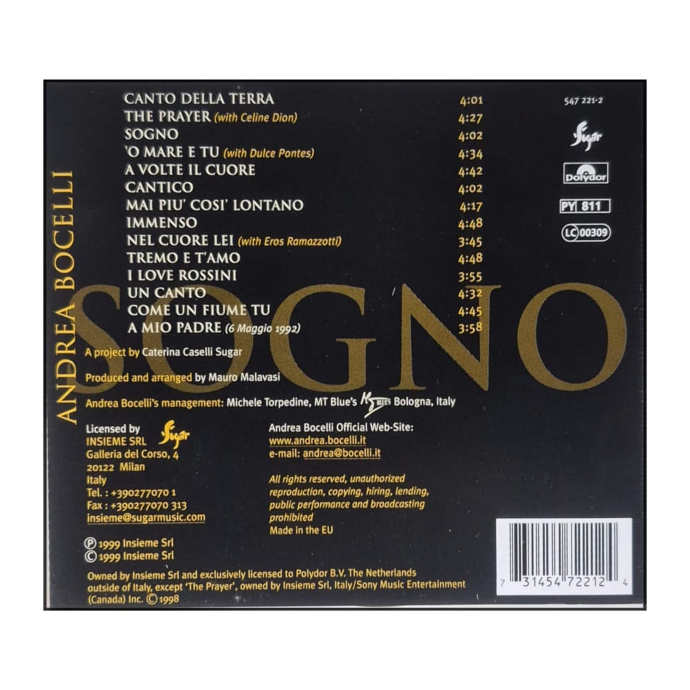 Andrea Bocelli: Sogno