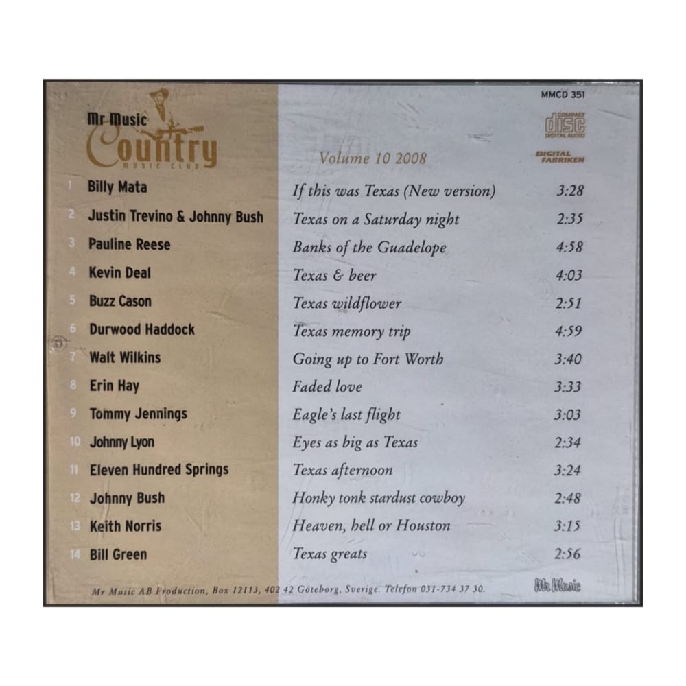 Mr Music Country 2008-10