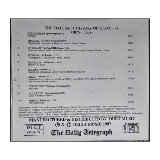 The Telegraph History Of Opera 1876-1892
