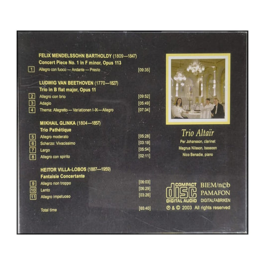 Trio Altaïr: Beethoven Mendelssohn Glinka Villa-Lobos