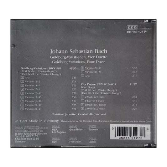 Johann Sebastian Bach: Goldberg-Variationen Vier Duette