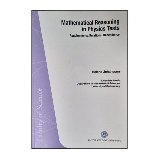 Helena Johansson: Mathematical Reasoning In Physics Tests