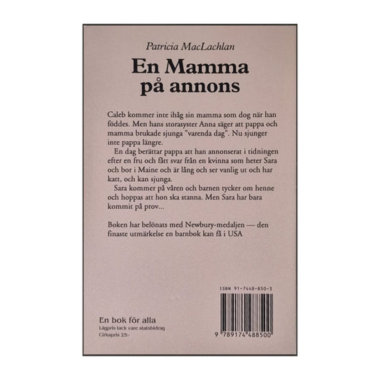 Patricia Maclachlan: En Mamma På Annons