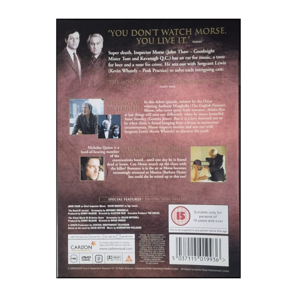 Inspector Morse: The Dead Of Jericho + The Silent World Of Nicholas Quinn