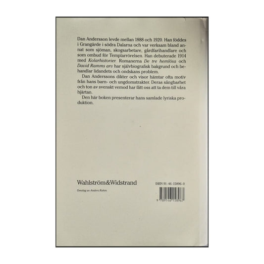 Dan Andersson: Samlade Dikter