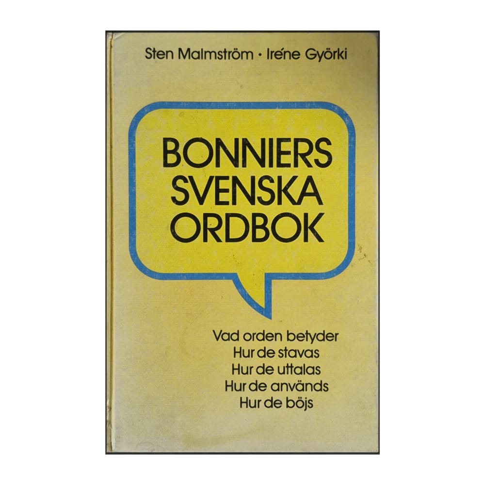 Bonniers Svenska Ordbok: Sten Malmström & Iréne Györki