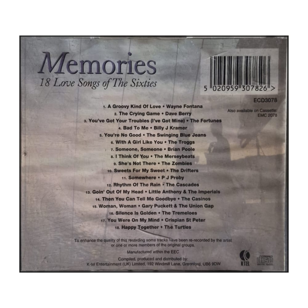Memories: 18 Love Songs Of The Sixties