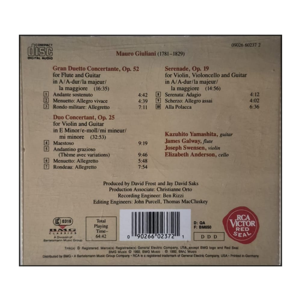 Galway & Yamashita & Swensen: Play Giuliani