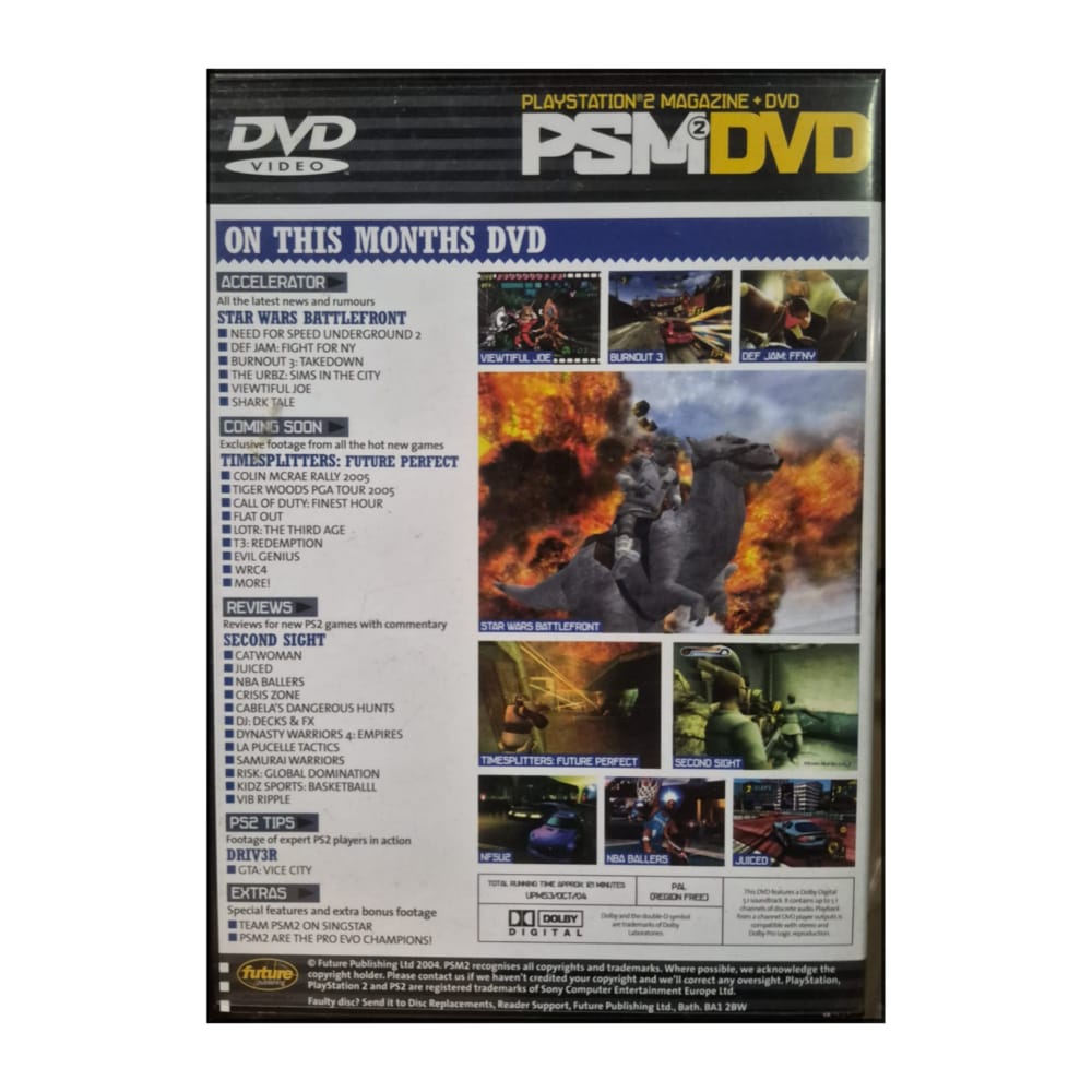 Playstation 2 Magazine Psm2 Dvd