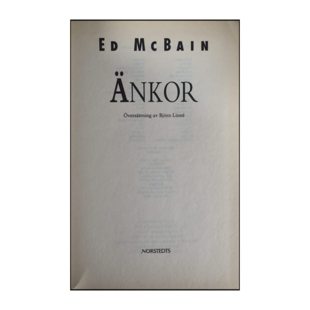 Ed Mcbain: Änkor
