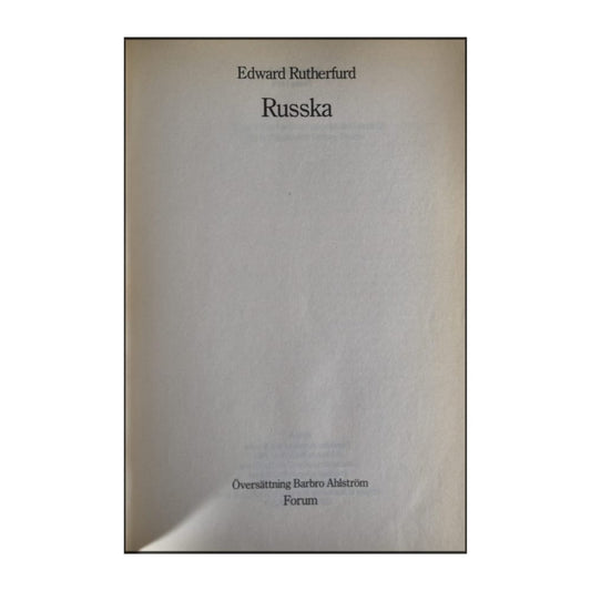 Edward Rutherfurd: Russka