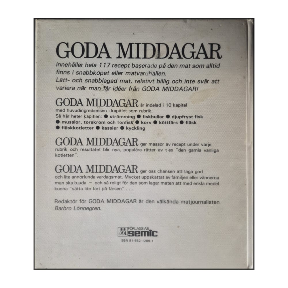 Goda Serien: Goda Middagar