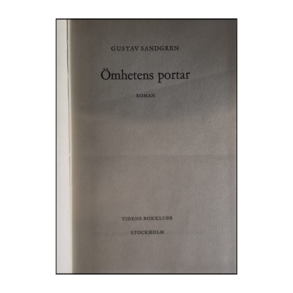 Gustav Sandgren: Ömhetens Portar