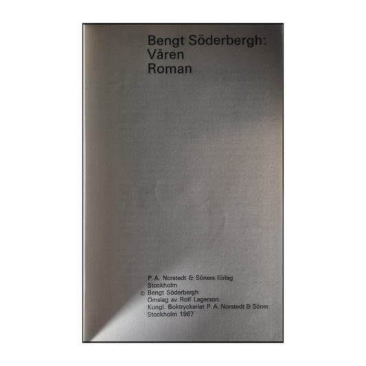 Bengt Söderbergh: Våren