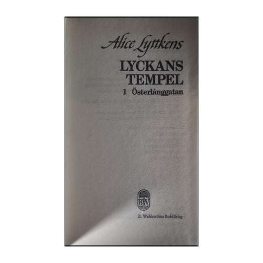 Alice Lyttkens: Lyckans Tempel