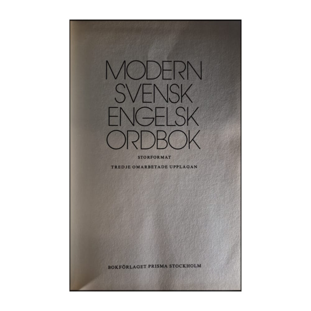Prisma Modern Svensk Engelsk Ordbok
