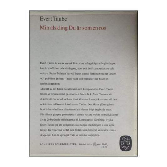 Evert Taube: Min Älskling Du Är Som En Ros
