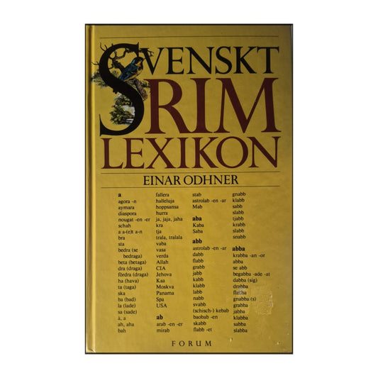 Einar Odhner: Svenskt Rimlexikon