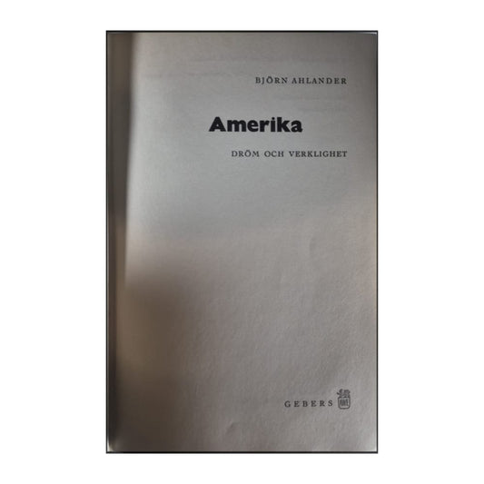 Björn Ahlander: Amerika