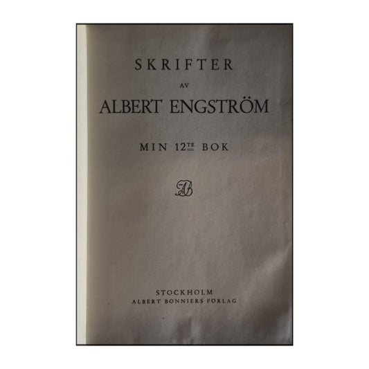 Albert Engström: Min 12Te Bok