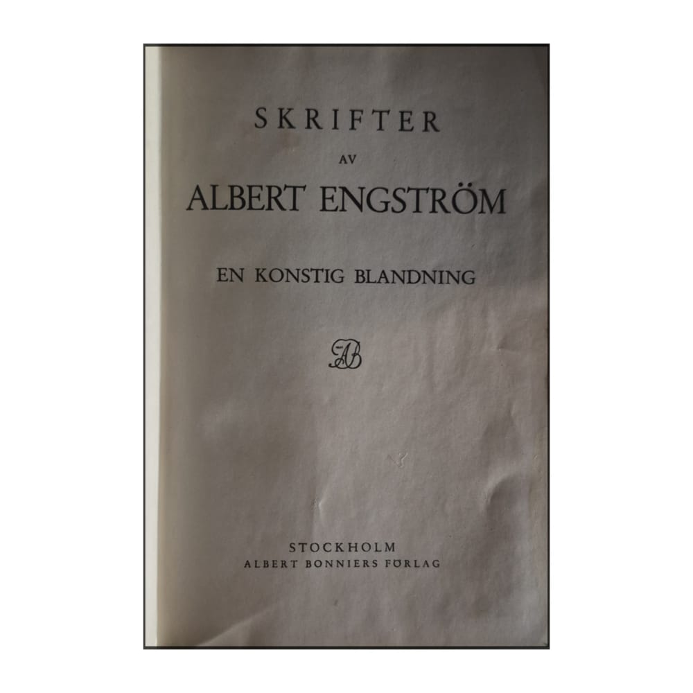 Albert Engström: En Konstig Blandning