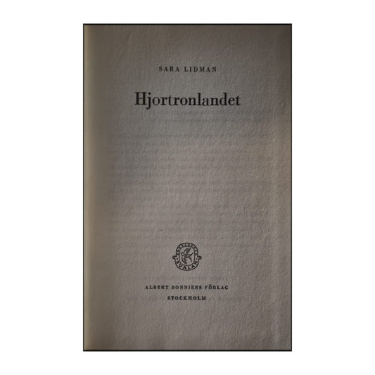 Sara Lidman: Hjortronlandet
