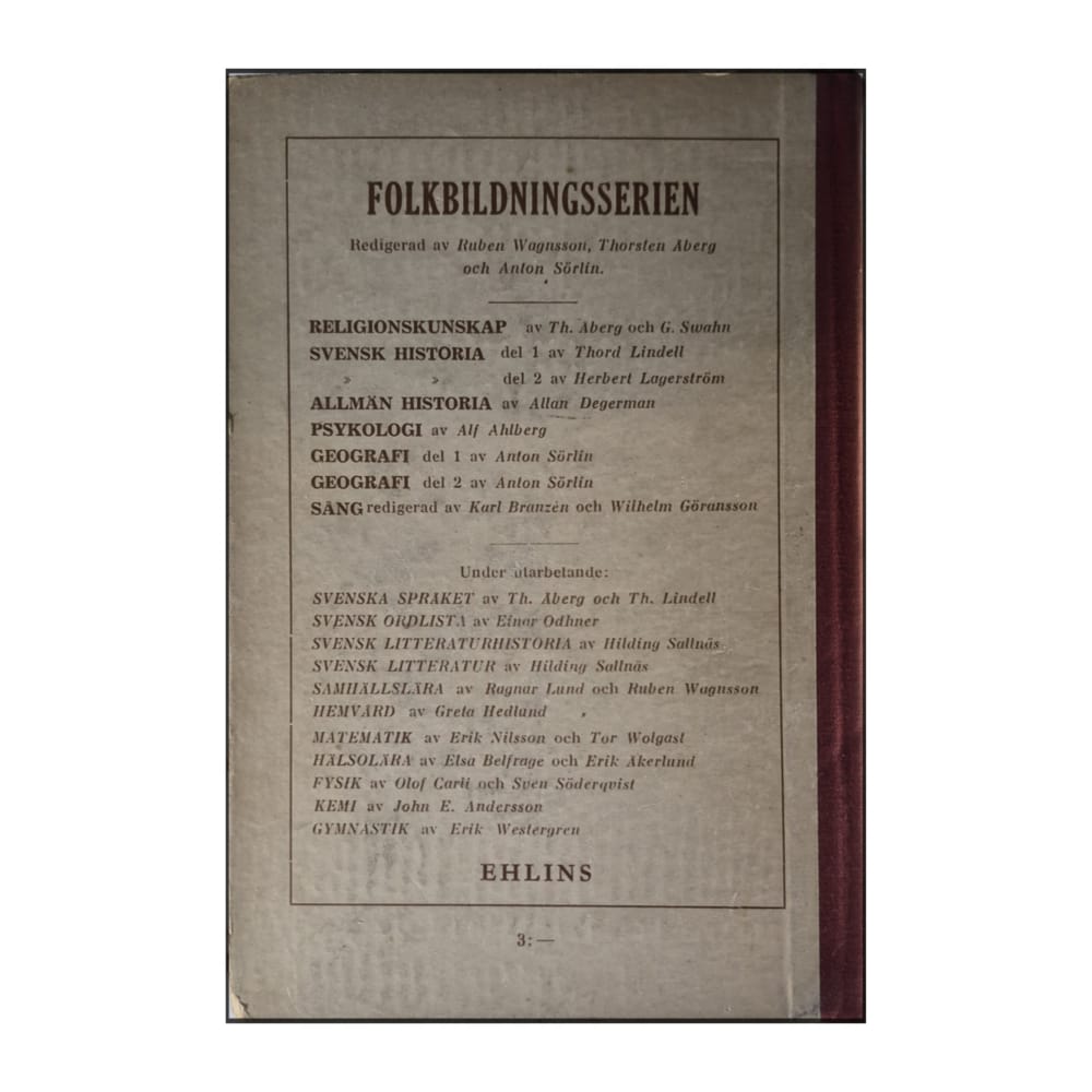 Anton Sörlin: Geografi 2